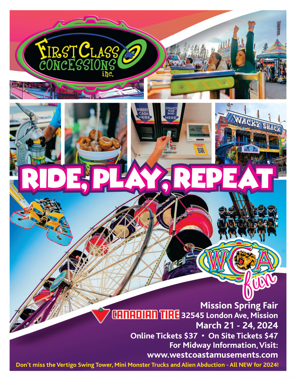 Win passes to the Mission Spring Fair with West Coast Amusements!