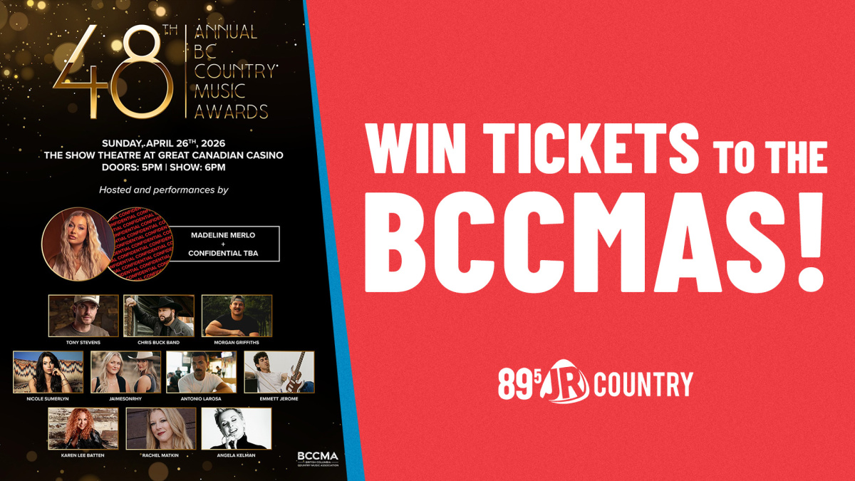 WIN a pair of tickets to the 48th Annual BC Country Music Awards!